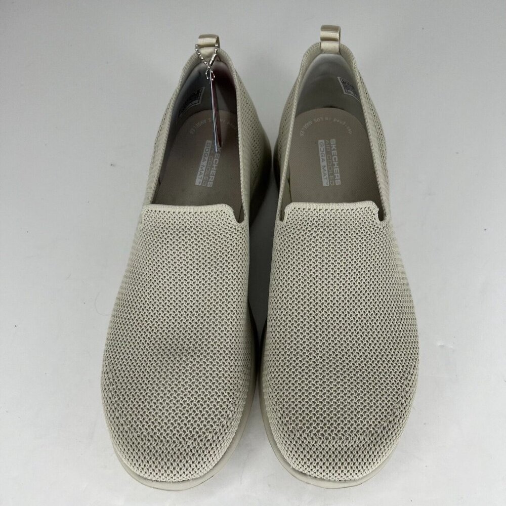 Skechers Womens 124187 Taupe Goga Mat Go Walk Joy Gen 5 Size 9.5 Slip On Shoes - Picture 4 of 10